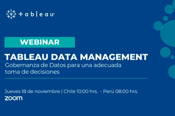 Webinar Data Management – Gobernanza de datos para una adecuada toma de decisiones